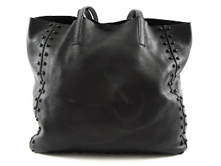 Milly Irving Black Pebbled Leather Tote