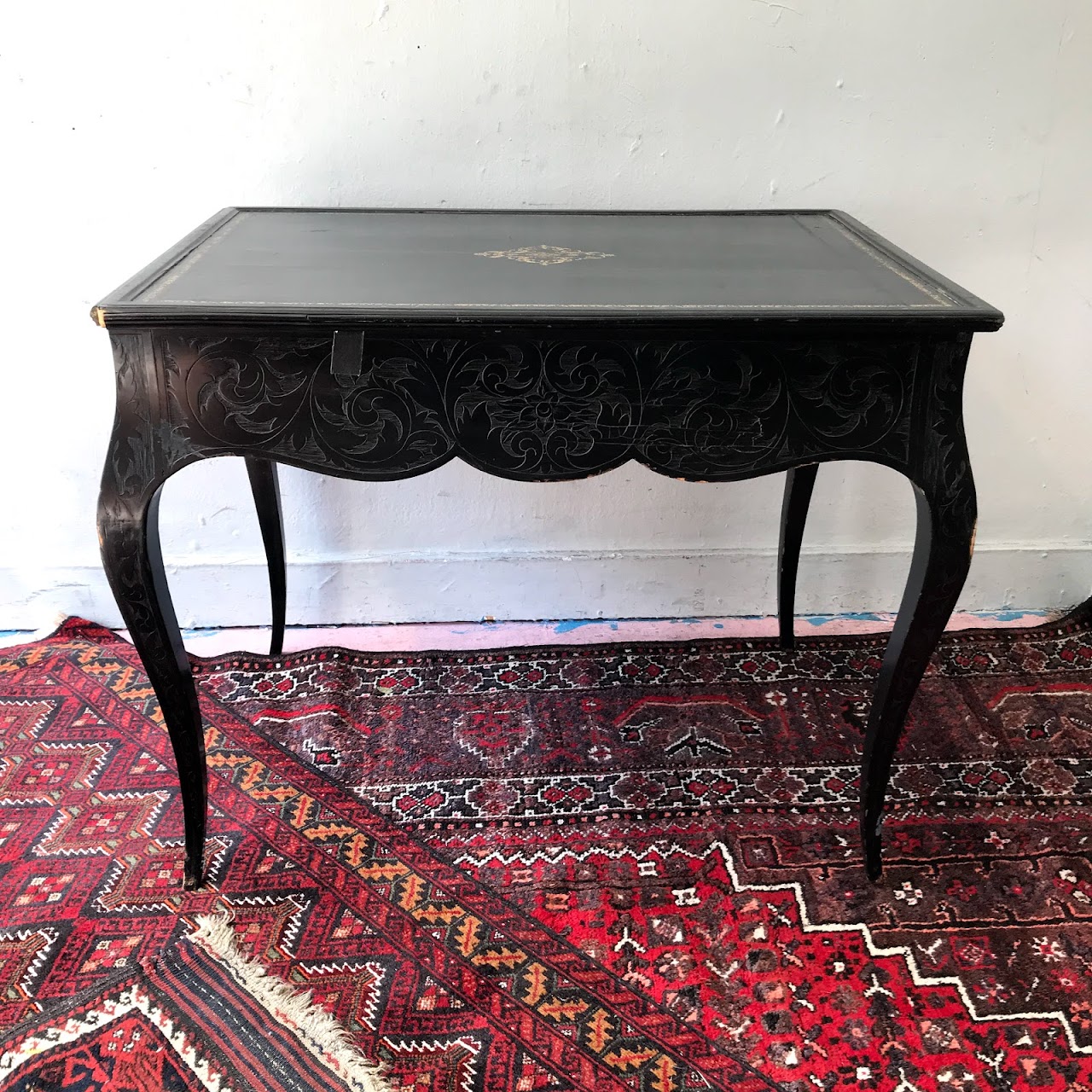 19th C. Leather Top Writing Desk