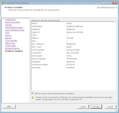 Crear una máquina virtual en VMware ESXi desde VMware vSphere Client