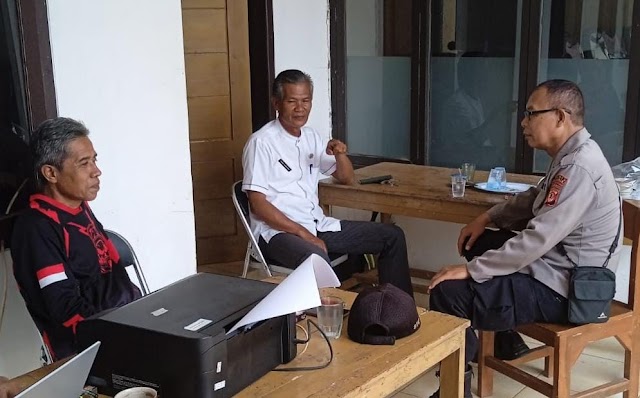 Perkuat Sinergitas, Polsek Rancah Polres Ciamis Koorkom ke Kades Karangpari