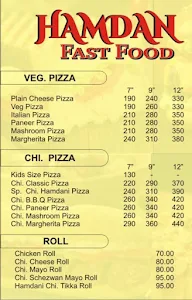 Hamdan Fast Food menu 1