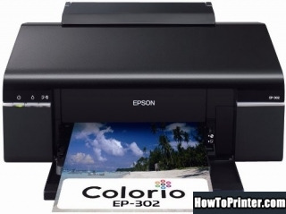 Reset Epson EP-302 printer use Epson reset program