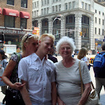 my mother and grandma in new york in New York City, United States 