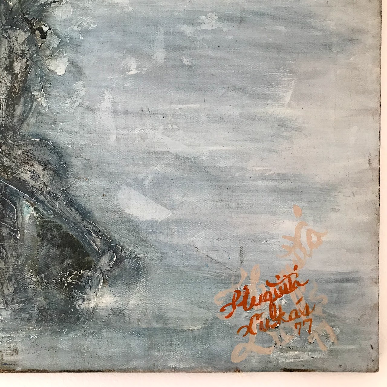 Lucas Signed 1977 Oil Painting