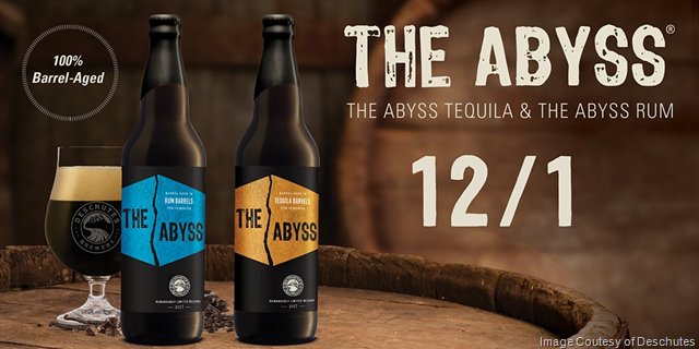 Deschutes The Abyss Tequila & The Abyss Rum Bottles Coming 12/1