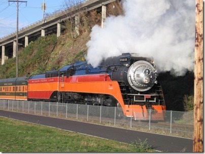 IMG_4706 Southern Pacific Daylight GS-4 4-8-4 #4449 in Portland, Oregon on December 6, 2008