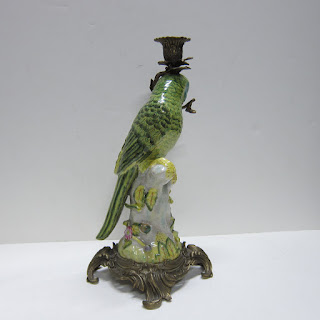 Ceramic Parrot Candle Holders