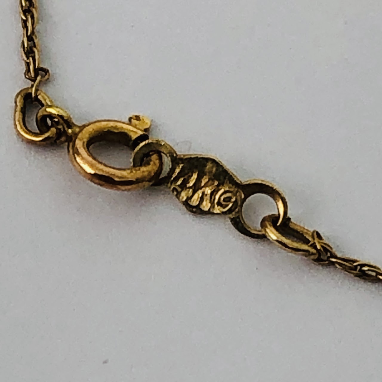 14K Gold Judaica Pendant Necklace