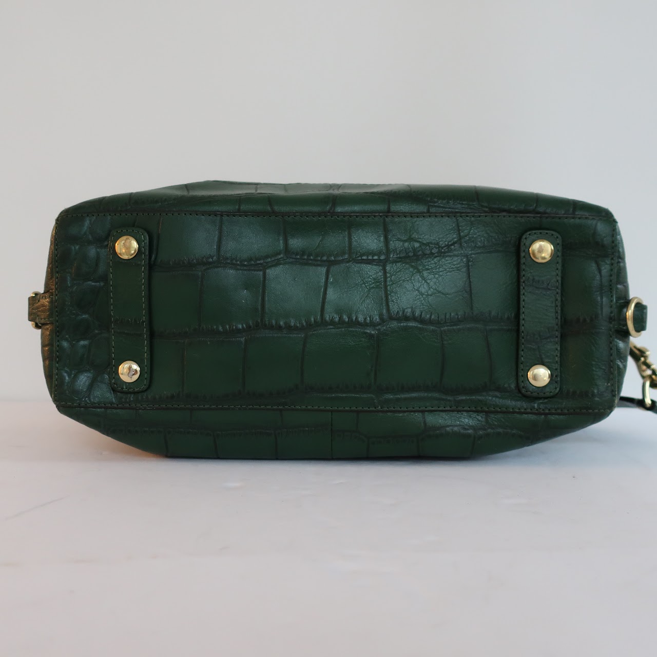 Coach Green Embossed Bag