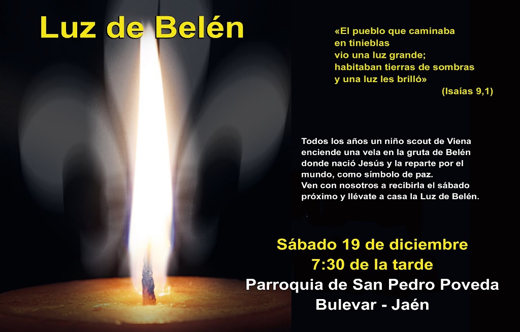 La LUZ DE BELÉN llega a nuestra Parroquia