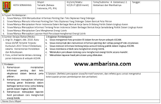 Download Silabus & RPP 1 Lembar Kelas 6 SD Tema 4 Revisi Terbaru Kurikulum 2013