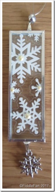 snowflake microscope slide christmas tree decoration 1