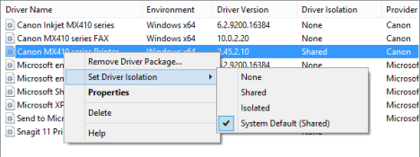 Console de gestion d'impression - Outils d'administration