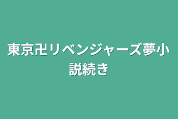 東京卍リベンジャーズ夢小説続き