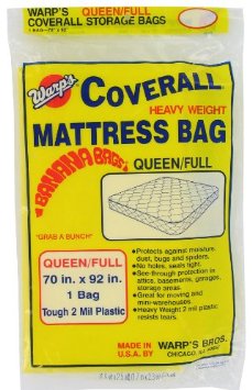  Warp Brothers CB-70 Banana Bags Mattress Bag for Queen or Full, 70-Inch by 92-Inch