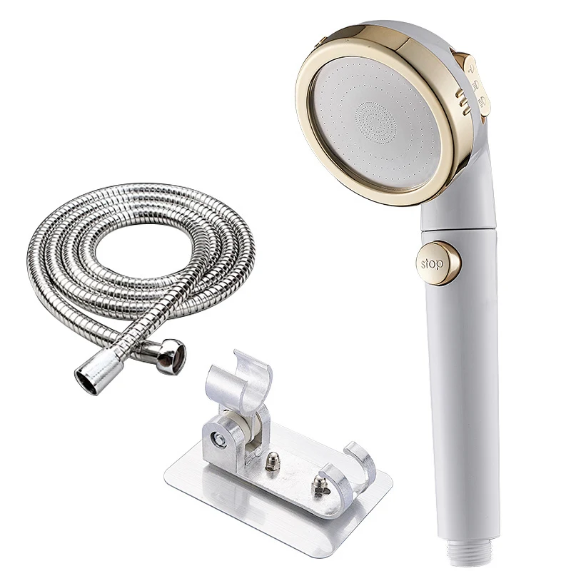 Explosion-proof three-speed shower hand spray with a small waist design, pressurized for enhanced beauty and a superior 