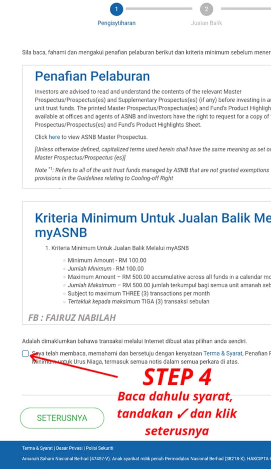 Cara keluarkan asb online