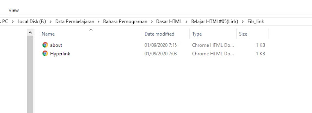 Belajar Membuat Hyperlink di HTML Belajar Membuat Hyperlink di HTML