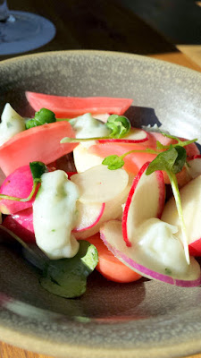 From Stuzzi section at Renata, the Radish Crudite with whipped lardo