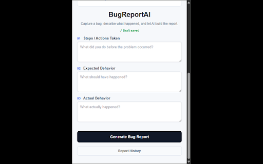 BugReportAI screenshot 2