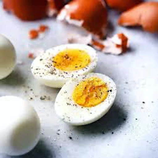 Boiled Egg ( 2 Pcs) (With 2 Slices Of Garlic Bread And Potato Wedges)