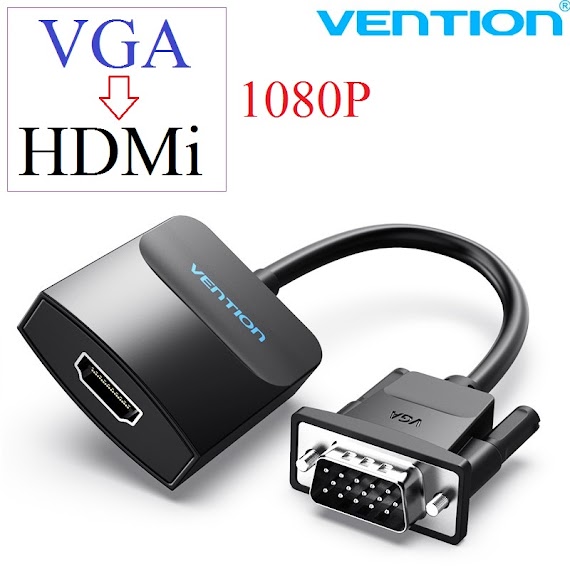 Cap Chuyên Đôi Tin Hiêu Vga Sang Hdmi Vention Acnb, Vga To Hdmi