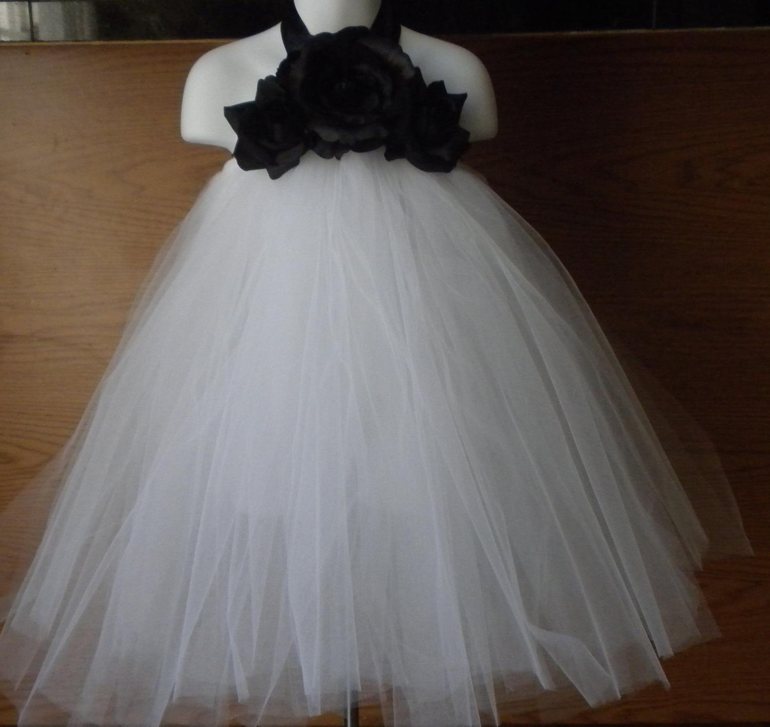 White Halter Tutu Dress