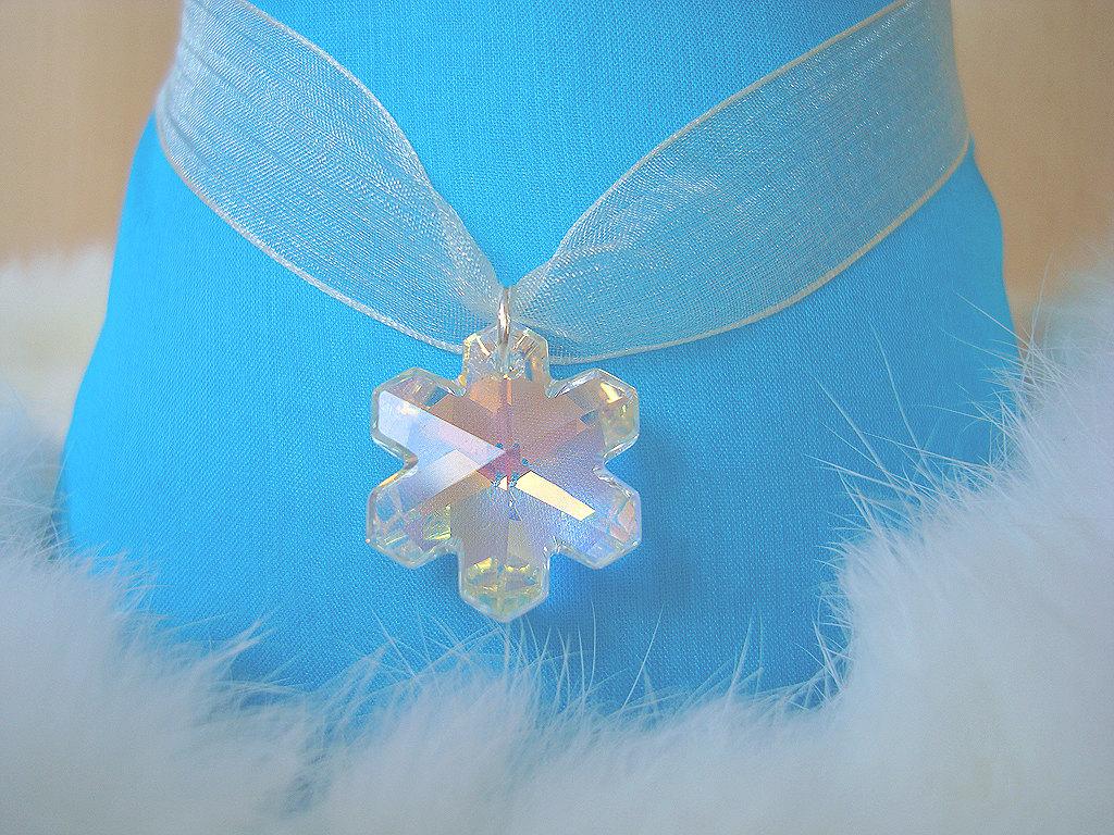 Winter Wedding Bridesmaid Gifts Swarovski Snowflake Necklace,