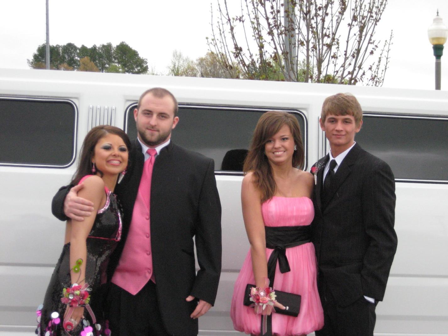 Two Couples Departing For Prom