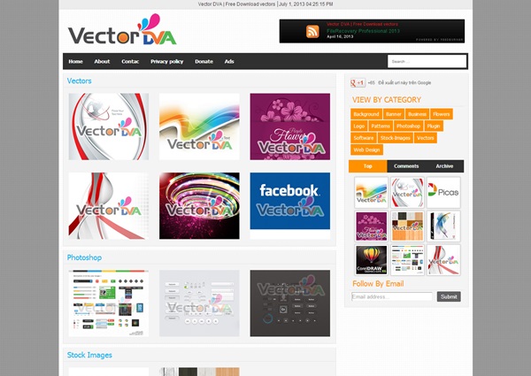 Vector Responsive blogger template Vector Responsive free blogger template download