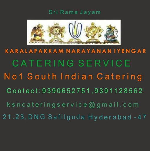 KS NARAYANAN IYENGAR CATERING SERVICE, 21-23, Dayanand Nagar Road, Dayanand Nagar, Surya Complex, Goutham Nagar, Malkajgiri, Hyderabad, Telangana 500047, India, Wedding_Service, state TS