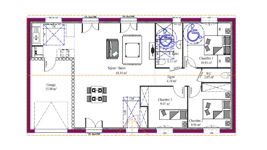 Vente maison neuve 3 pièces 90 m² à Saint-Geours-de-Maremne (40230), 357 386 €