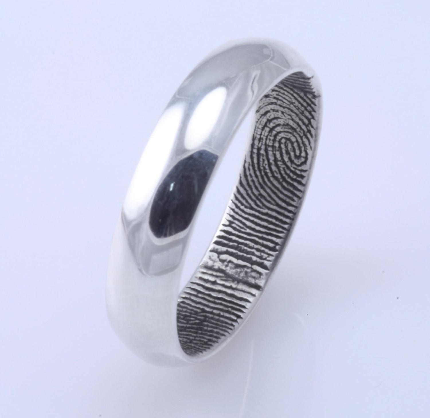 Fingerprint Wedding Band