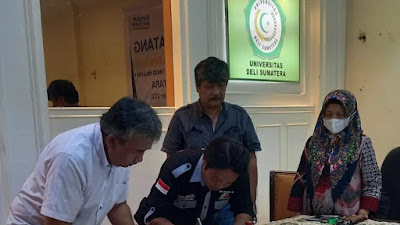 UNIVERSITAS DELI SERDANG SUMUT DAN DPW Formapera Sumut TANDA TANGANI  MoU