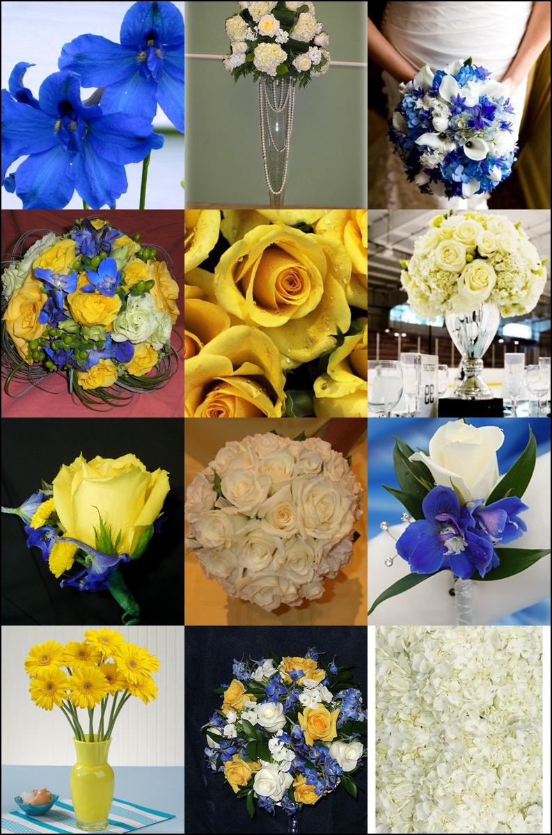 royal blue & pale yellow