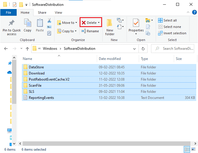 Carpeta de distribución de software.  Solucionar el error de actualización de Windows 10 0x8007000d