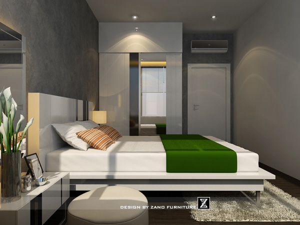 Thiết kế nội thất căn hộ cung cư 2106S2, 3 phòng ngủ khu Sai Gon Pearl 6