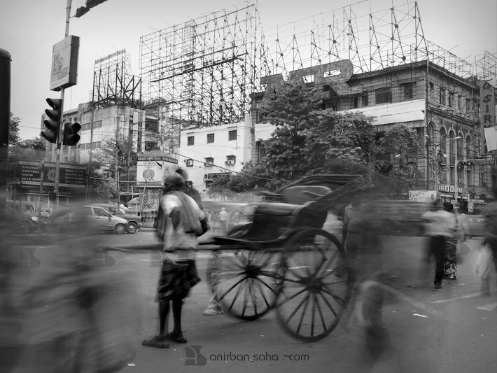 rickshaw, hand pulled, kolkata