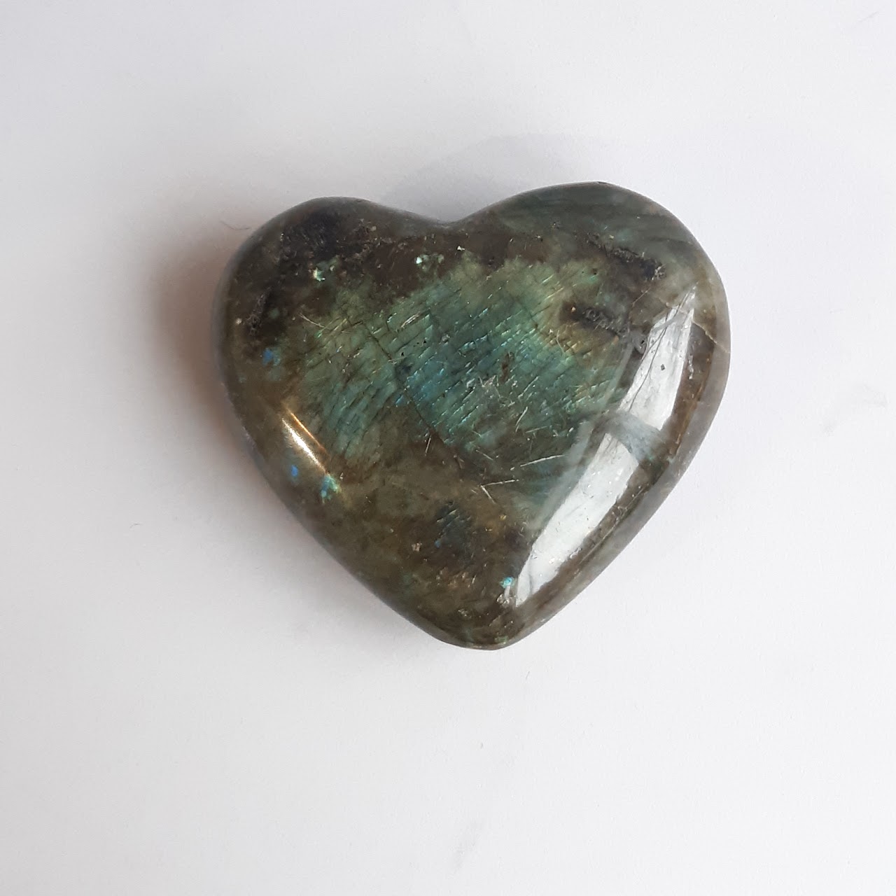 Polished Mineral Specimen Heart Paperweight