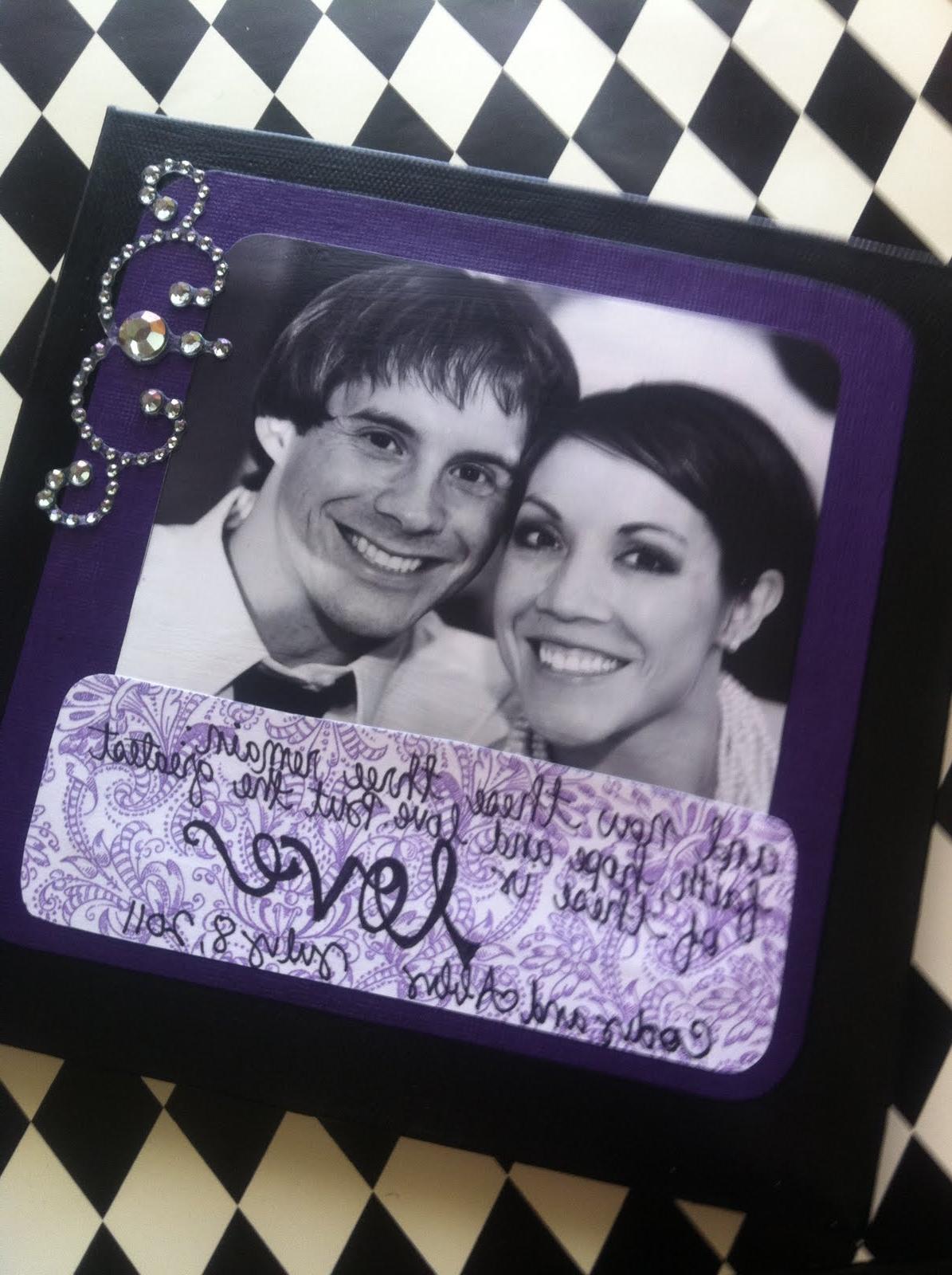 A 6x6 canvas with a purple