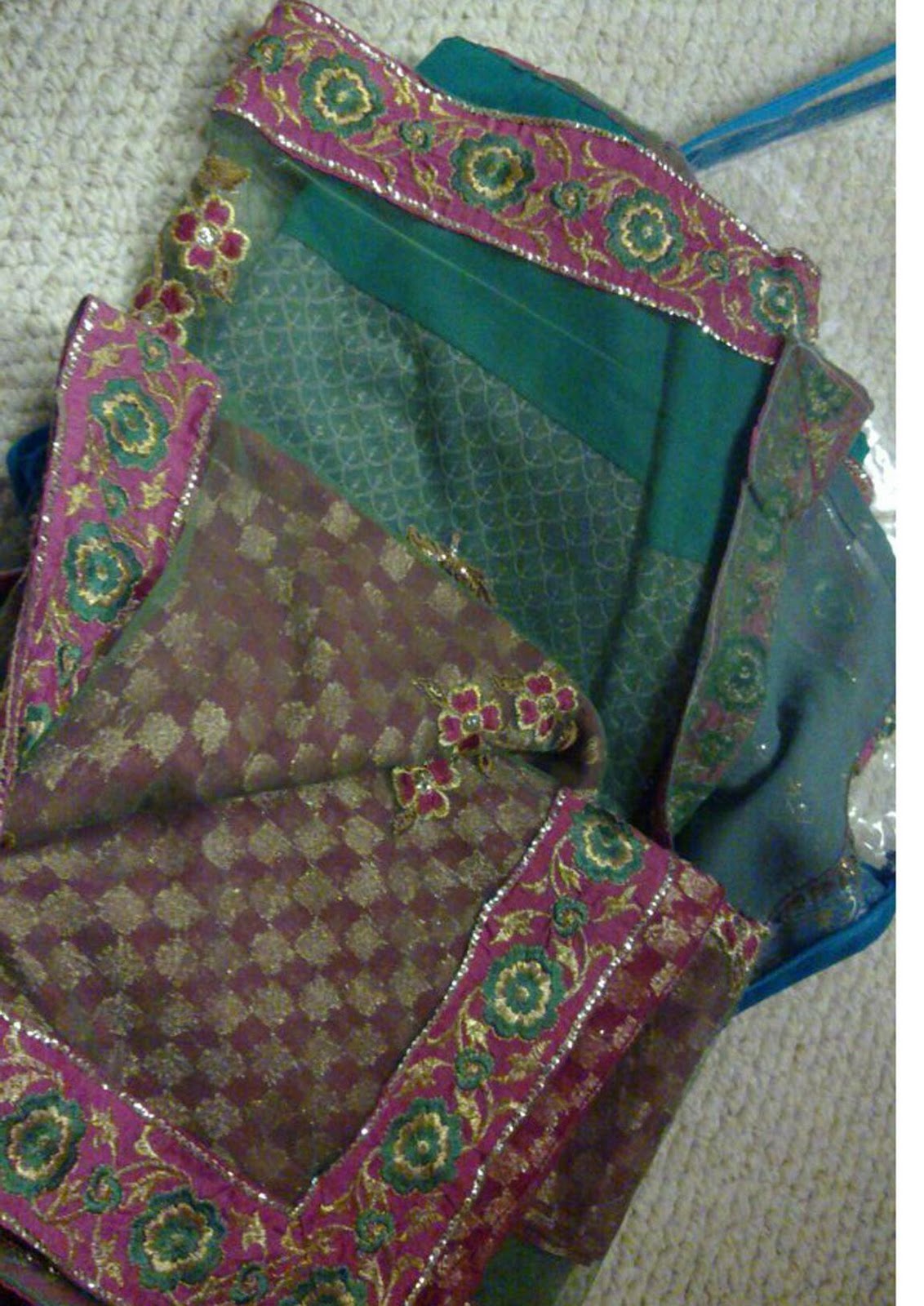 For the sari that will be worn