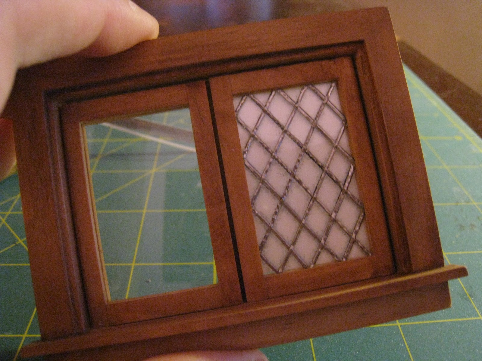 Glorious Twelfth: How To Make A Dollhouse Miniature Lead Paned Window