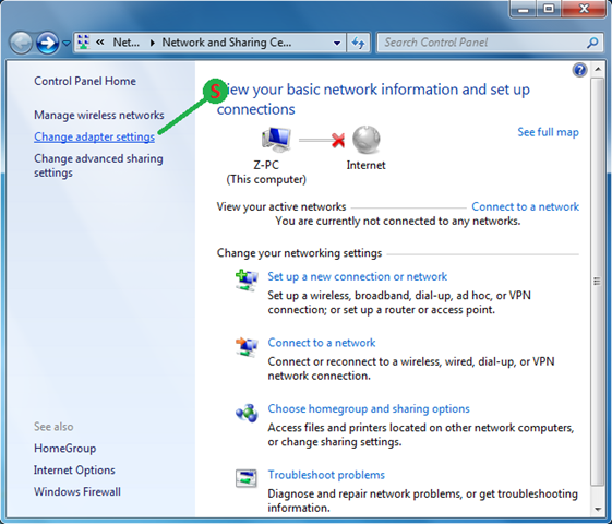 Cara Membuat W-LAN Di Windows 7