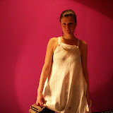  – T A B L E C L O T H REMAKE - dress with pocket - ecofrendly design