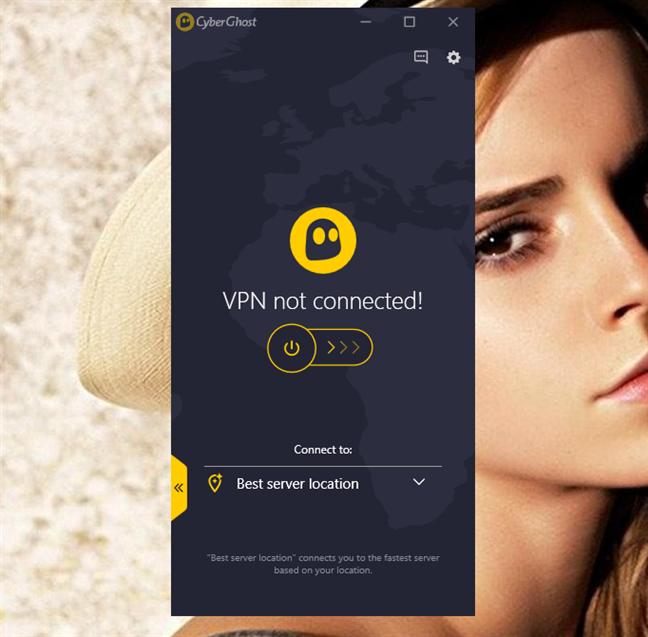 L'app CyberGhost VPN per Windows