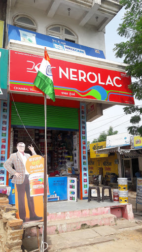 Chambal Traders (NEROLAC Paints), Shop No 56, Chota Chauraha, Dadabari, Kota, Rajasthan 324009, India, Paint_shop, state CT