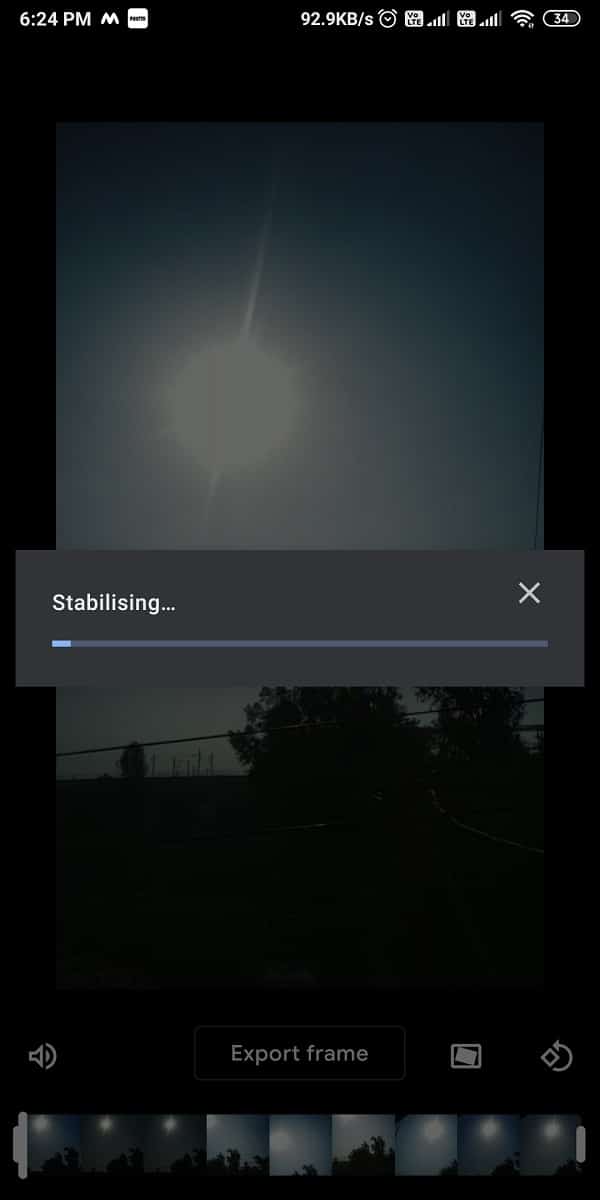 Le foto di Google ora inizieranno a stabilizzare l'intero video.