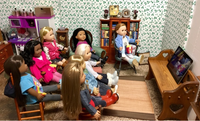 PennilessCaucasianRubbish American Doll Adventures: Movie Night at the Doll  House!