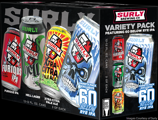 Surly Introduces Variety Packs and 60 Below Rye IPA