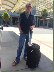 Bob with suitcase